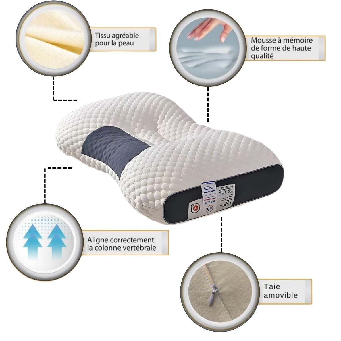 Oreiller cervical orthopédique